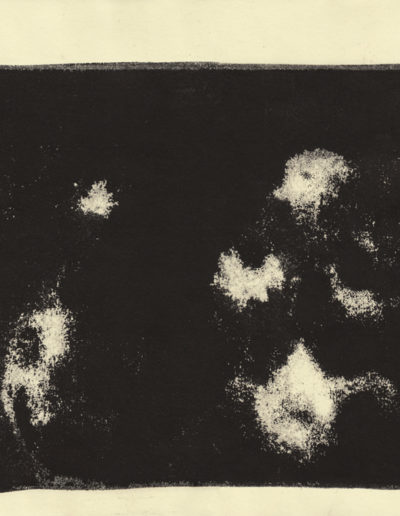 Spútrach (Rain Imprint 2), 2019, Monotype on paper, 8x10 inches