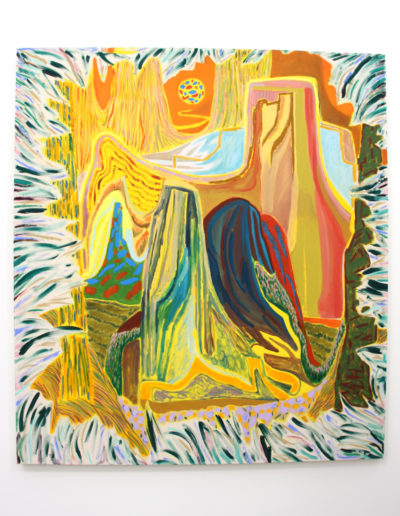 Shara Hughes, Narnia, 2018, Oil and acrylic on canvas, Rachel Uffner Gallery, New York