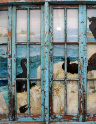 Li Qing, Window – The Sea in The Museum, 2016-2017, wood, metal, oil on plexiglass, paint, aluminum-plastic panel, Leo Xu Projects, Shanghai, CN