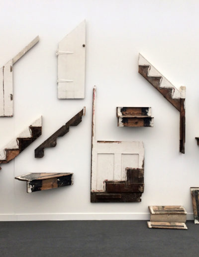 Cornelia Parker, There must be some kind of way outta here, 2016, Mixed media (fragments of Jimi Hendrix’s staircase), Frith Street Gallery, London, UK