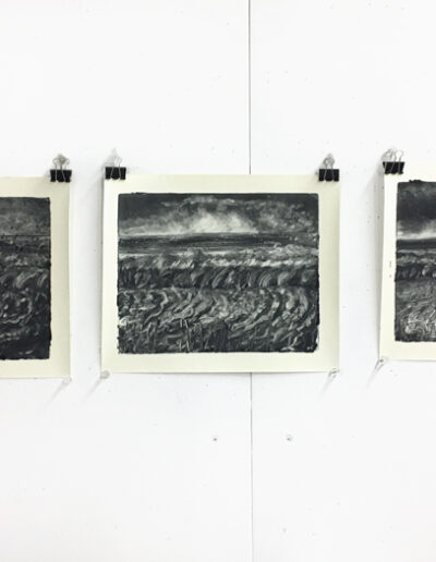 2021, monotype on paper, 8x10 inches each