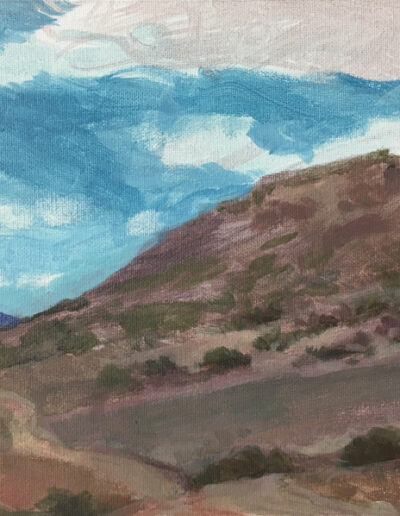 Mountclef Ridge, Ventura, CA (1), 2021, acrylic on canvas