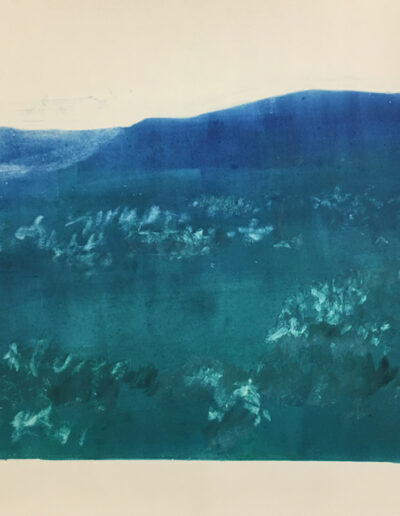 Sage Valley 1, 2021, monotype on paper, 8x10 inches