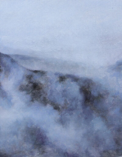 Mists over Winter Ridge, 2021, acrylic on canvas, 18x24 inches